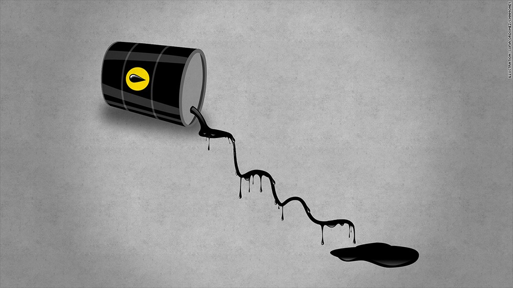 oil stock down