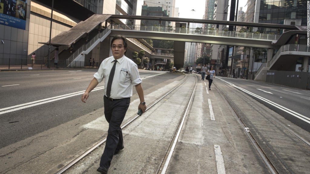 hk empty street 