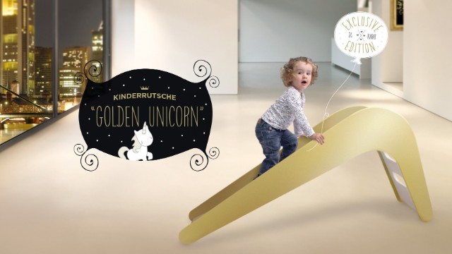 The 12 500 24 carat gold slide for your kid