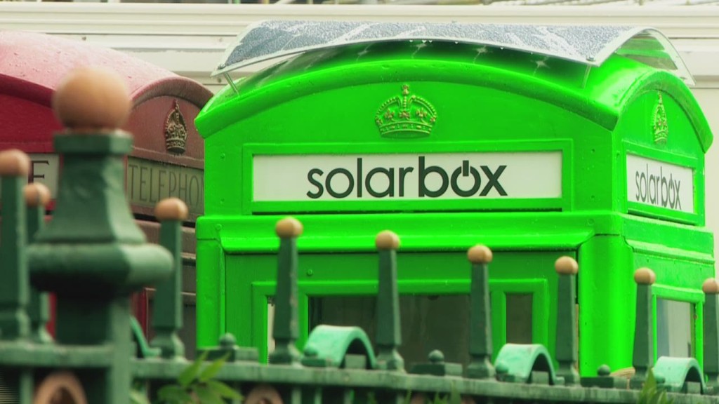 London's red phone boxes go green