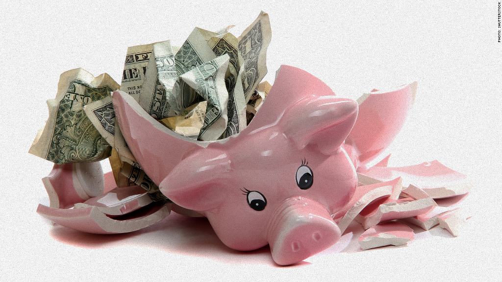 piggy bank corporate spending cash