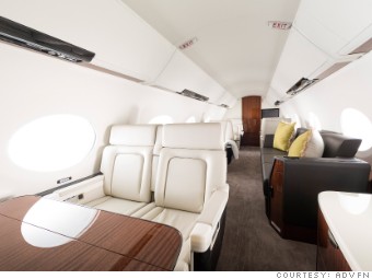 gulfstream jet cabin