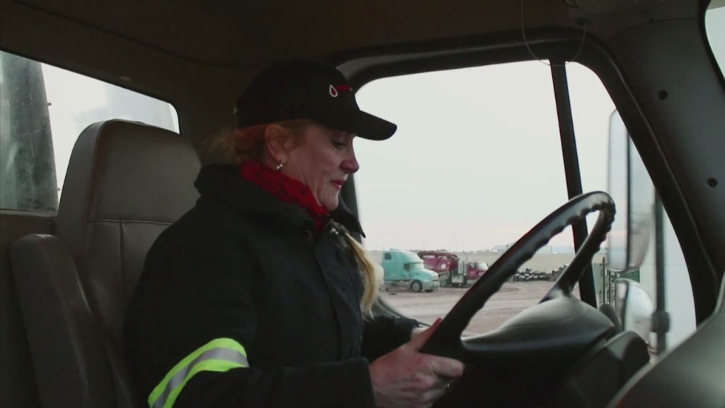 Truck-driving mom pulls in six-figures