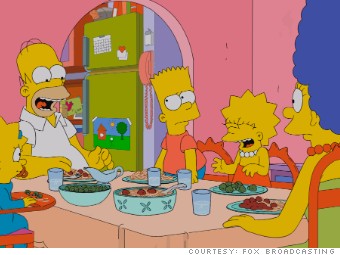 What was going on in the world when 'The Simpsons' debuted