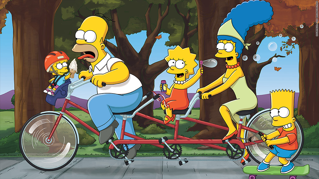 simpsons bike ride