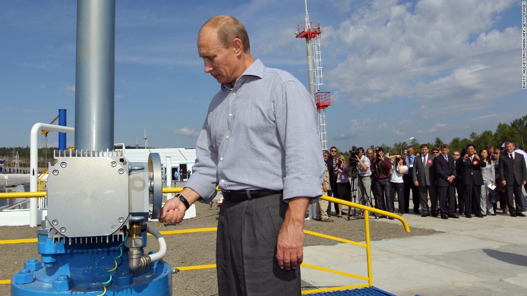 Russian oil pipe Putin