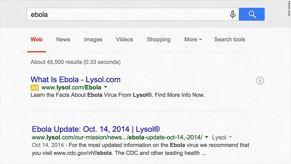 lysol ebola