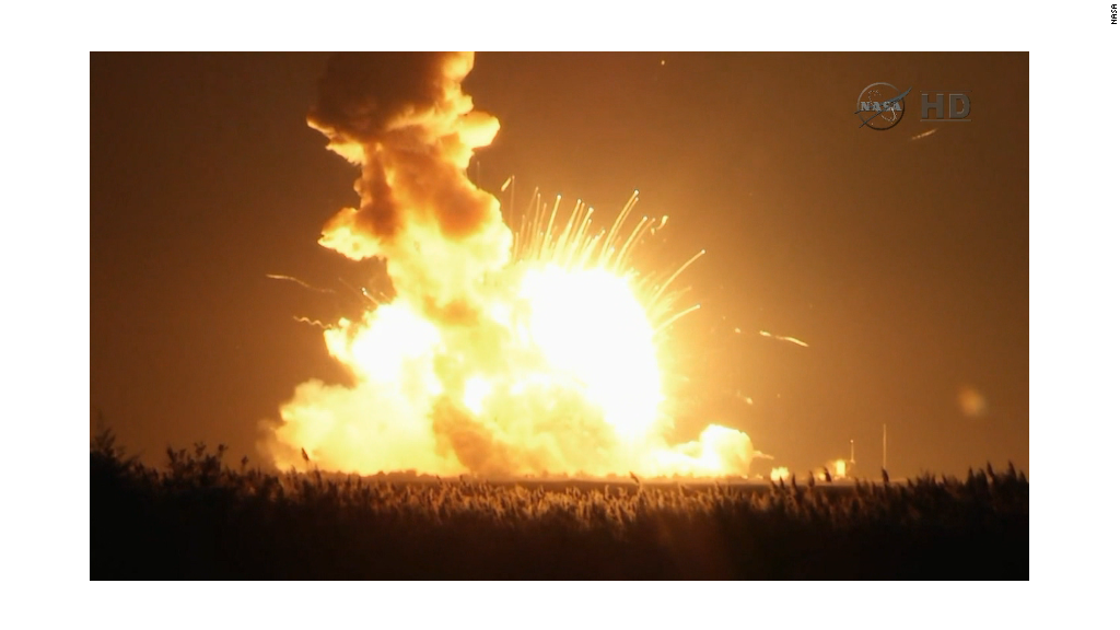 Rocket explodes on space station resupply mission