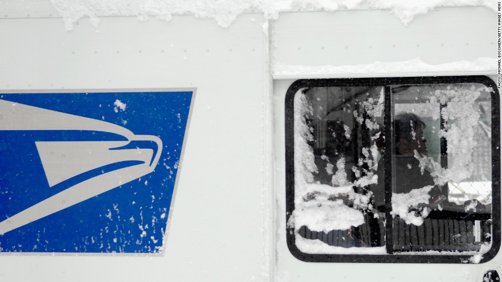 postal service snow