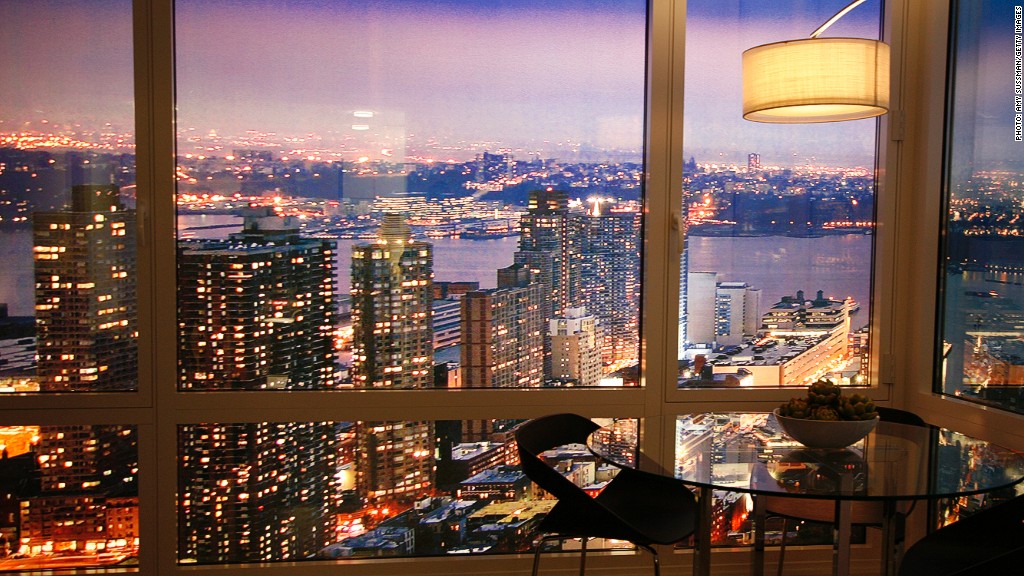 manhattan luxury apartment view 