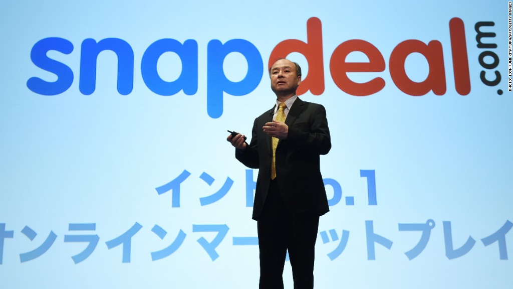 snapdeal softbank ceo