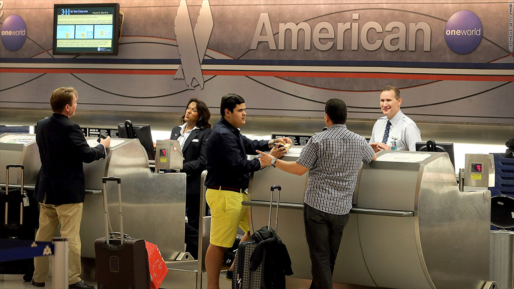 airline ticket counter