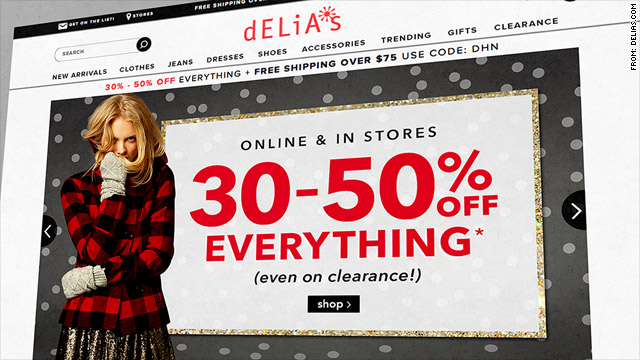 delias clothing website