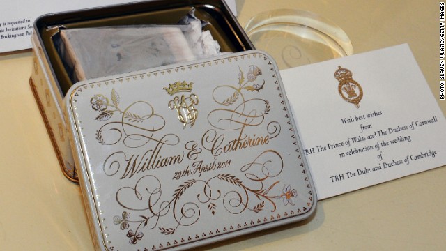 A slice of Royal history! Piece of Kate and William's wedding cake set to  fetch £1,000 at auction | Royal wedding cake, Wedding cake setting, Wedding  cakes