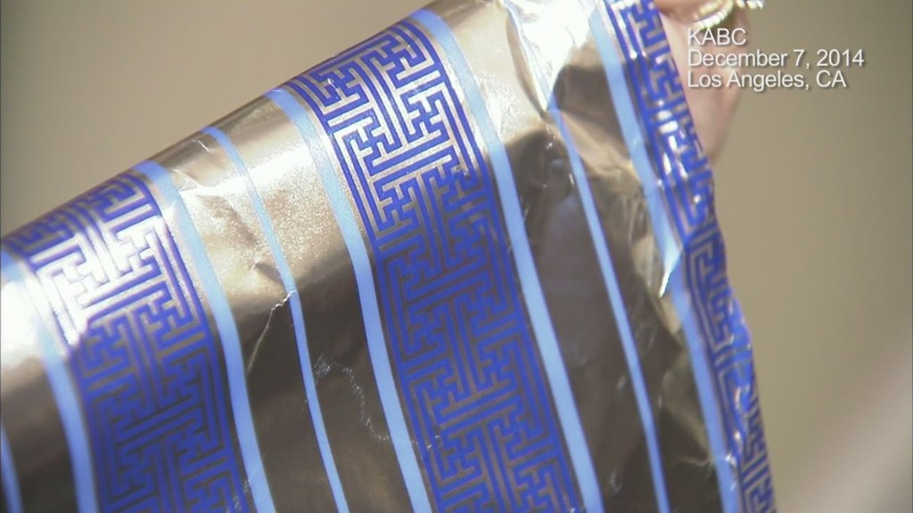 Are these swastikas on this Hanukkah paper?