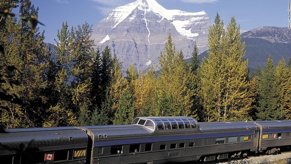 Train travel in Canada Top family vacation destinations CNNMoney