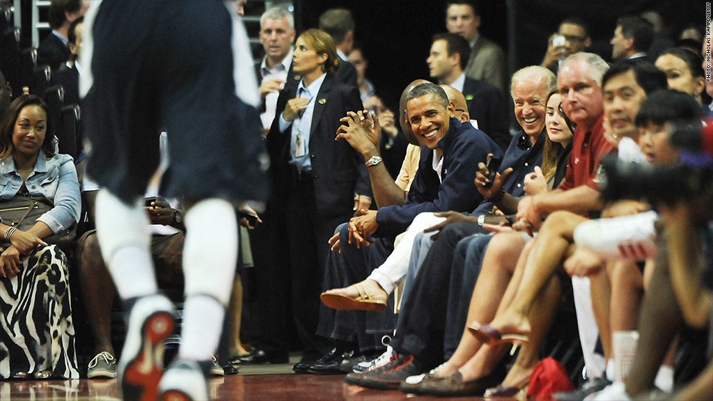 obama basketball game 