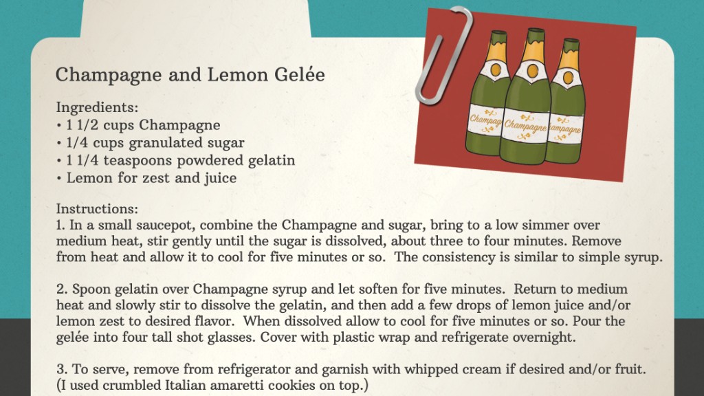 champagne recipe