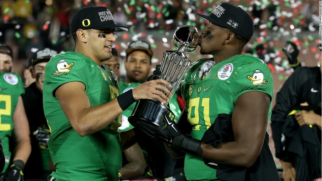 oregon ducks celebration