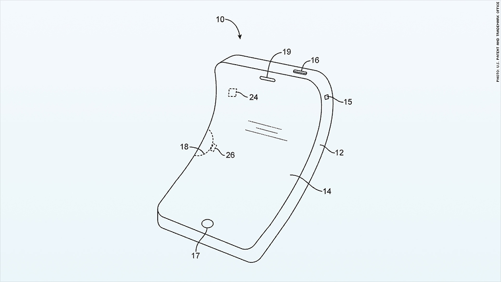 apple patent bendable