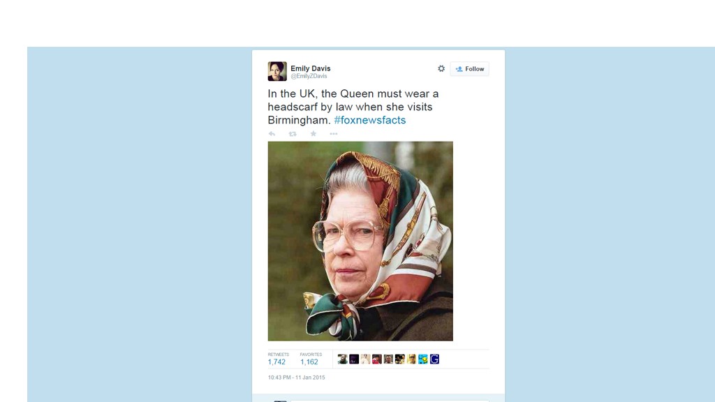 queen tweet headscarf