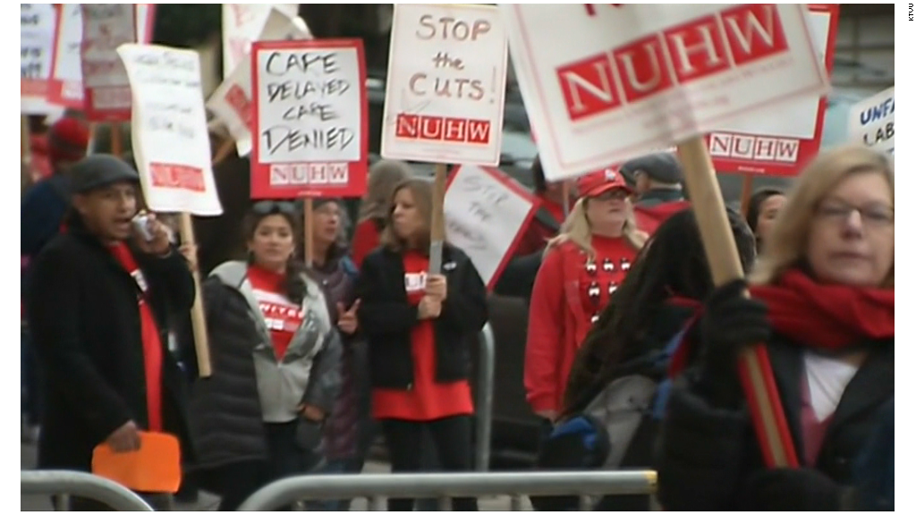 Mental health workers strike in California