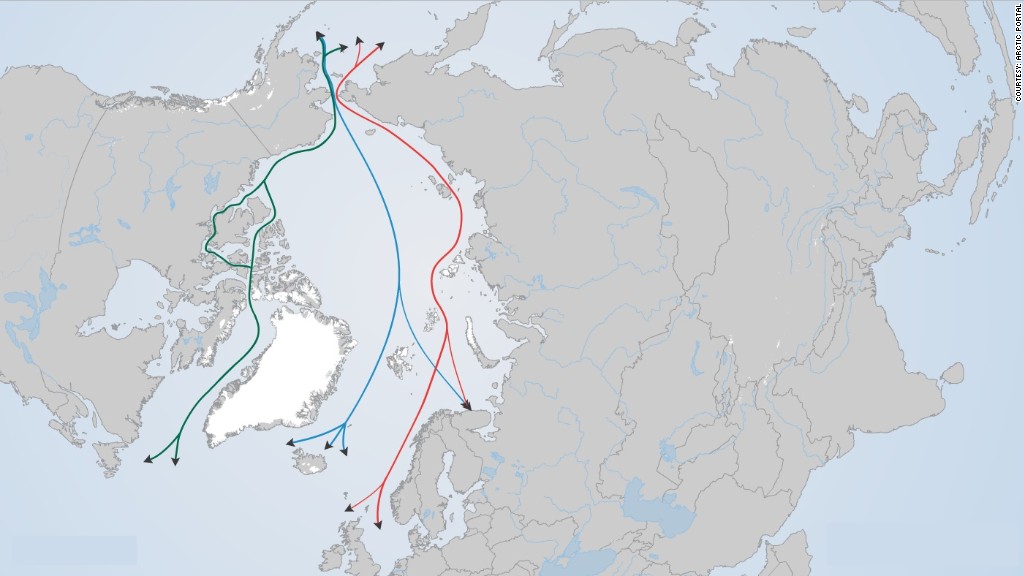 climate change arctic shipping routes