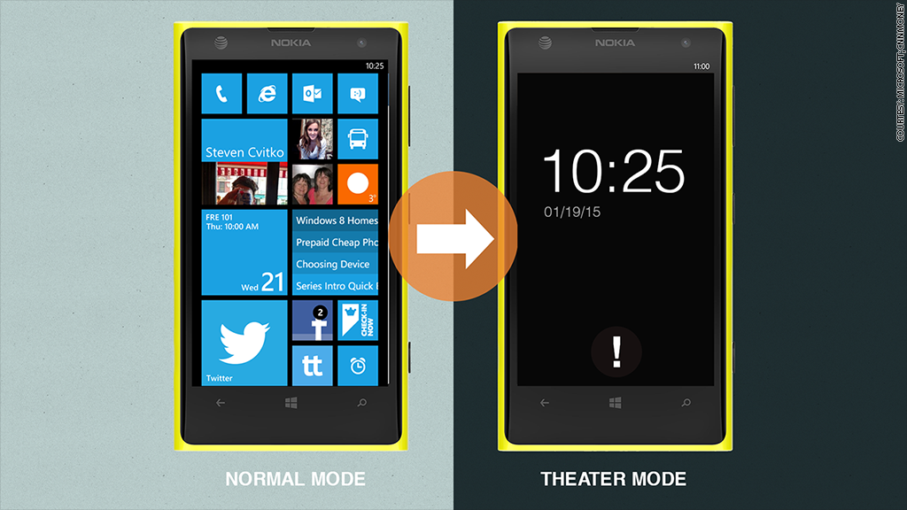 Microsoft patents theater mode for your phone