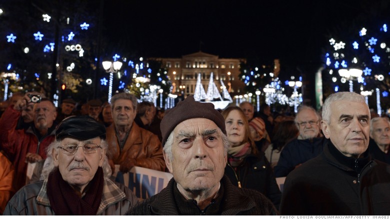 greece pension protest