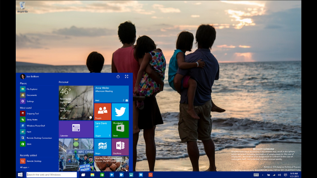 Microsoft Windows 10 in 90 seconds