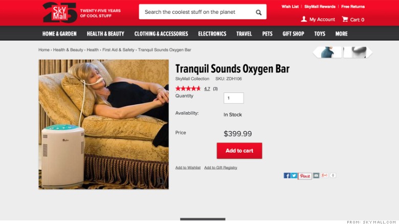 skymall tranquil sounds oxygen bar 