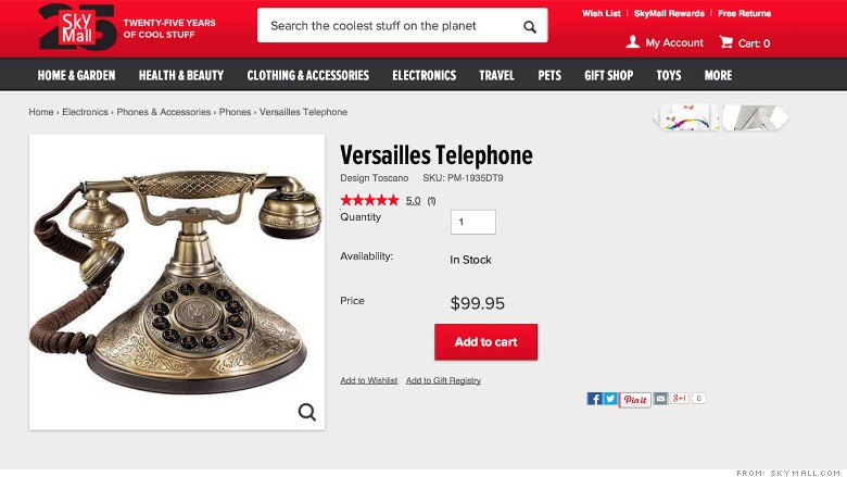 skymall versailles telephone 