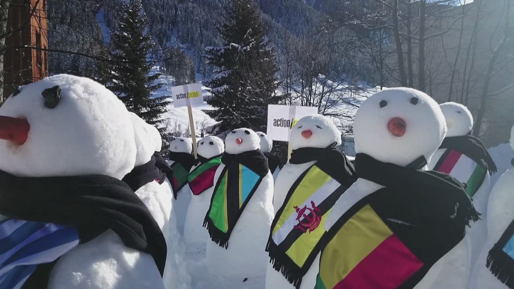 Snowmen stand to address inequality