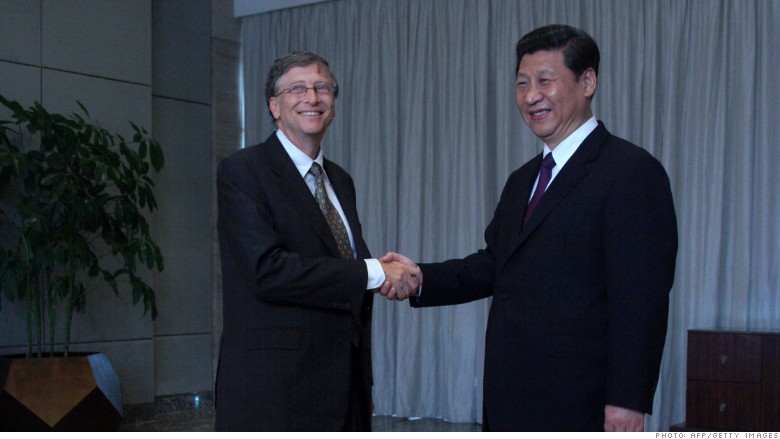 bill gates Xi Jinping