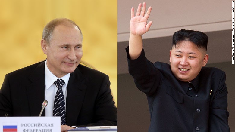 putin kim jong un split screen 