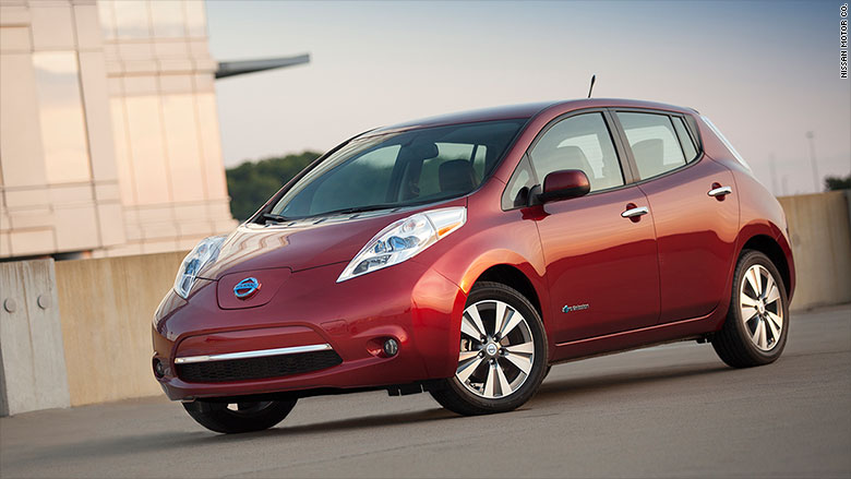 greenest cars 2015 2014 nissan leaf