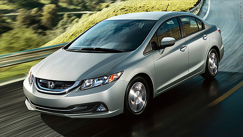 greenest cars 2015 honda civic hybrid