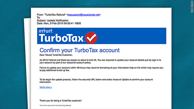 Beware Of Turbotax Email Scams
