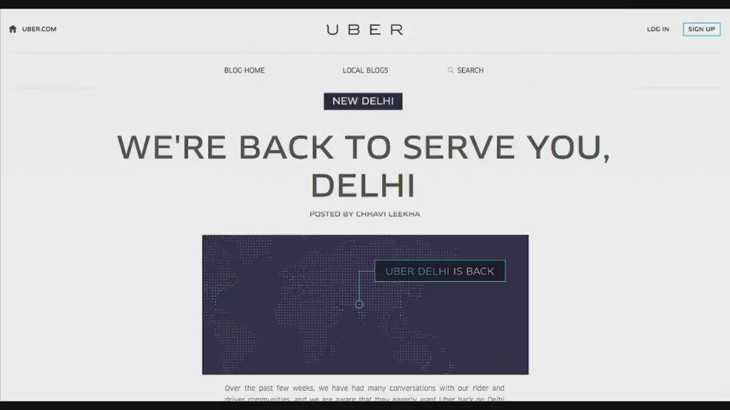 Uber introduces 'Panic Button' in India