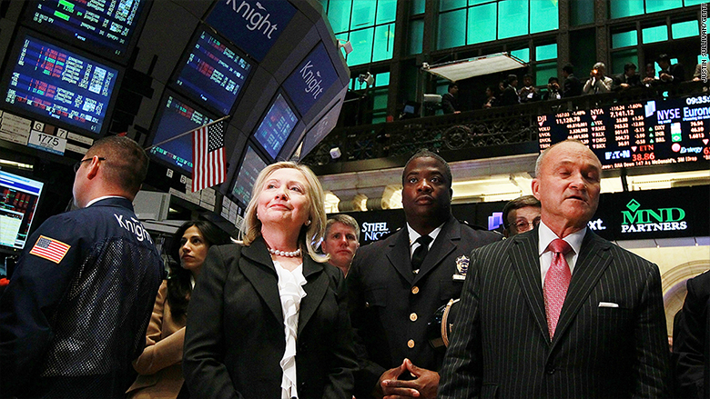 hillary clinton wall street