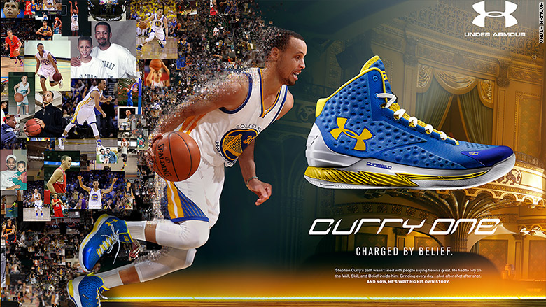 The face of Under Armour's basketball shoe: Steph Curry