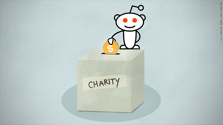 reddit charity donations