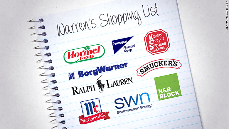 warren buffett shopping list