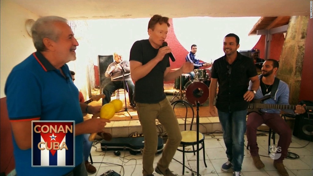 Conan makes history with Cuba trip