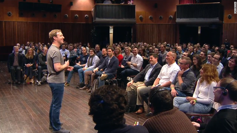 Mark Zuckerberg mobile world congress crowd 2015