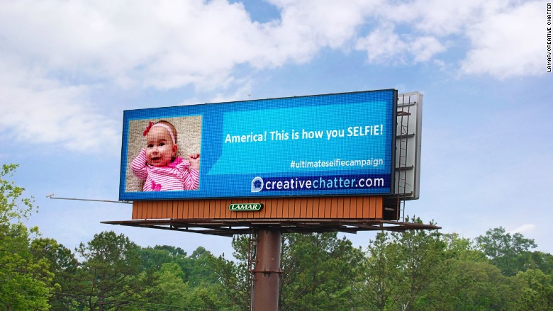 selfie billboard creative chatter