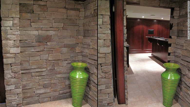 hidden room stone wall 