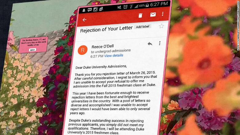 duke rejection letter