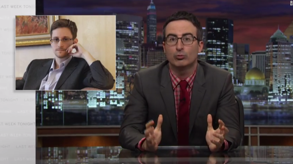 John Oliver interviews whistleblower Edward Snowden