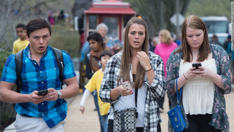 teens on phones